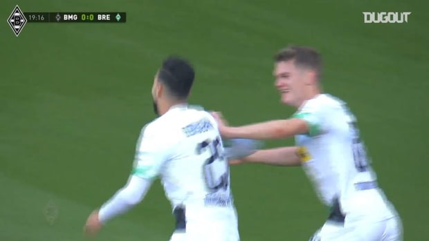 Bensebaini’s first goal for Borussia Mönchengladbach vs Bremen